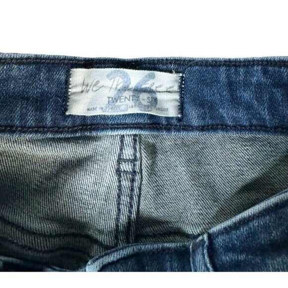 We The Free People Women's Sz 26 Reagan Exposed Button Front Distressed Jeans - Picture 5 of 9